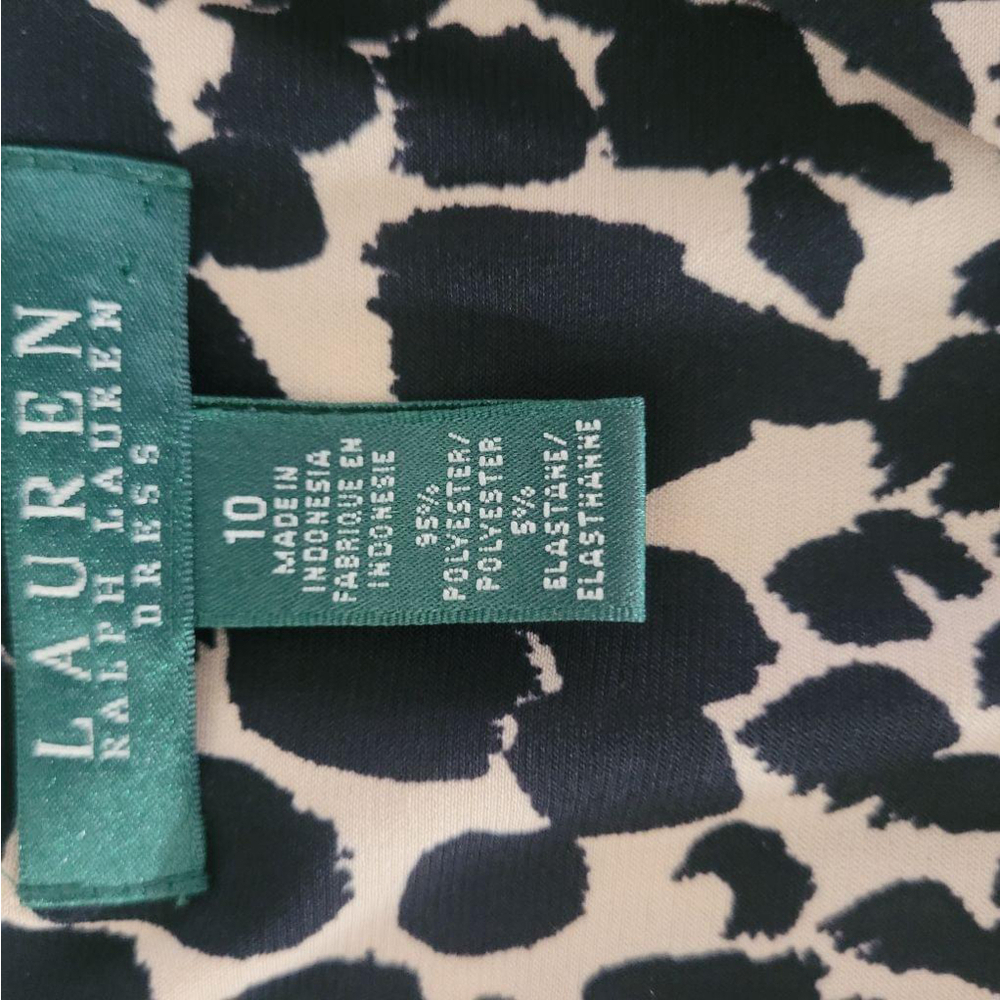 Women's Ralph Lauren Dress - Size 10 - Black/Tan - Picture 5 of 9